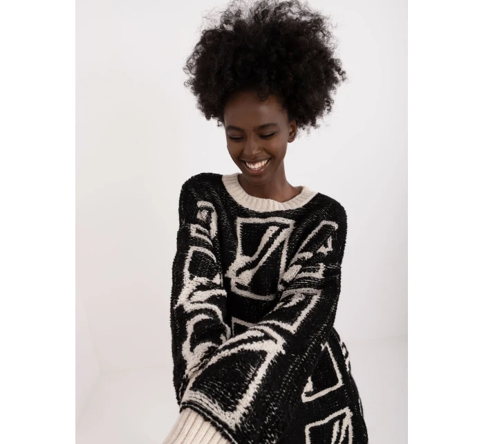 Sweter BA SW model 20301486 czarny - FPrice Sweter BA SW model 20301486 czarny - FPrice