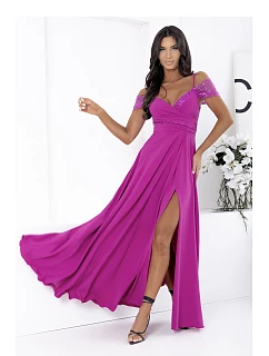 Dlouhé šaty 224691 fuchsie - With You