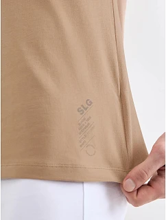 Tričko SLG Base s výstrihom do V – Smoked Sand – SLOGGI Smoked Sand – SLOGGI