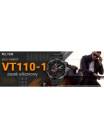 VELTORI VT110-1 Smartwatch Čierny silikónový remienok VELTORI VT110-1 Smartwatch Čierny silikónový remienok