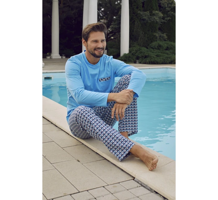 Talianska móda Jaromir long length sp. farba:modrá/print Talianska móda Jaromir long length sp. farba:modrá/print