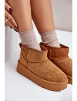 Śniegowce Ze Zdobieniem Na Platformie Big Star OO274A104 Camel Śniegowce Ze Zdobieniem Na Platformie Big Star OO274A104 Camel