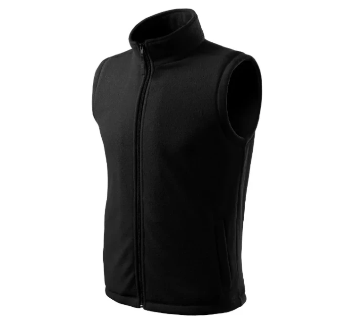 Next Fleecová vesta unisex čierna