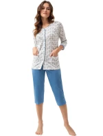 Dámské rozepínací pyžamo model 19431648 dł/r 4XL L24 - Luna Dámské rozepínací pyžamo model 19431648 dł/r 4XL L24 - Luna