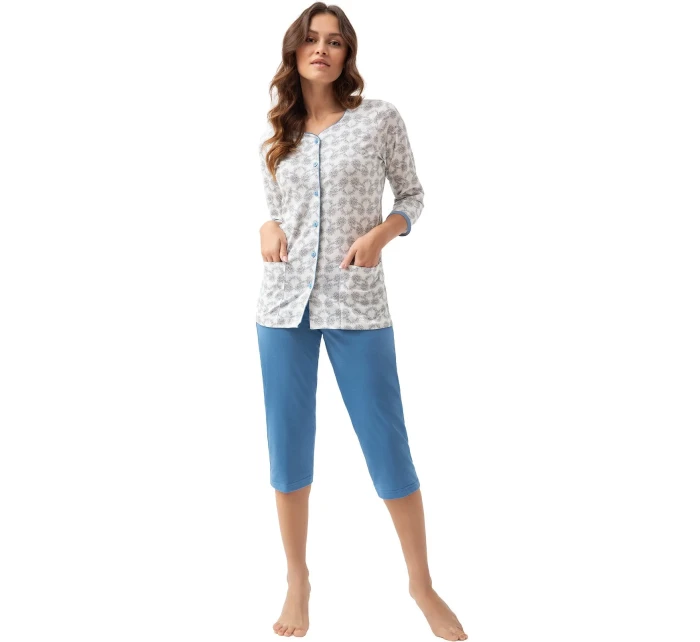 Dámské rozepínací pyžamo model 19431648 dł/r 4XL L24 - Luna Dámské rozepínací pyžamo model 19431648 dł/r 4XL L24 - Luna