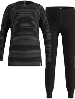 dětský set spodního prádla dlouhý ACTIVE WARM ECO SET velikost model 21716283 Black Grey - ODLO