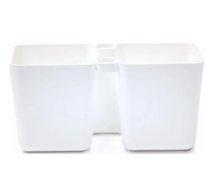 Kvetináč s bylinkami TWINS CUBE WITH CUTLERY WHITE