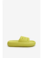 Damskie Piankowe Klapki Na Grubej Podeszwie Limonka Beula