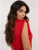 Bluzka DHJ BZ model 22003972 czerwony - FPrice Bluzka DHJ BZ model 22003972 czerwony - FPrice