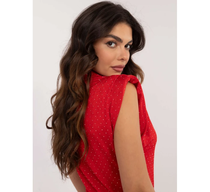 Bluzka DHJ BZ model 22003972 czerwony - FPrice Bluzka DHJ BZ model 22003972 czerwony - FPrice