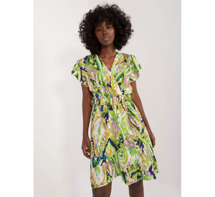 Sukienka DHJ SK jasny zielony model 20105364 - FPrice Sukienka DHJ SK jasny zielony model 20105364 - FPrice