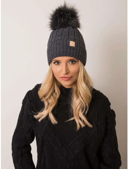 Dámská čepice model 14838382 tmavě šedá - FPrice