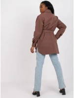 Dámska košeľa-LK-KS-508481.88-hnedá Dámska košeľa-LK-KS-508481.88-hnedá