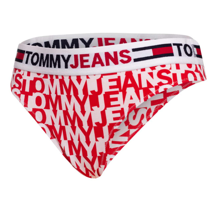 Tommy Hilfiger Jeans Tangá UW0UW0355609U Červená/biela
