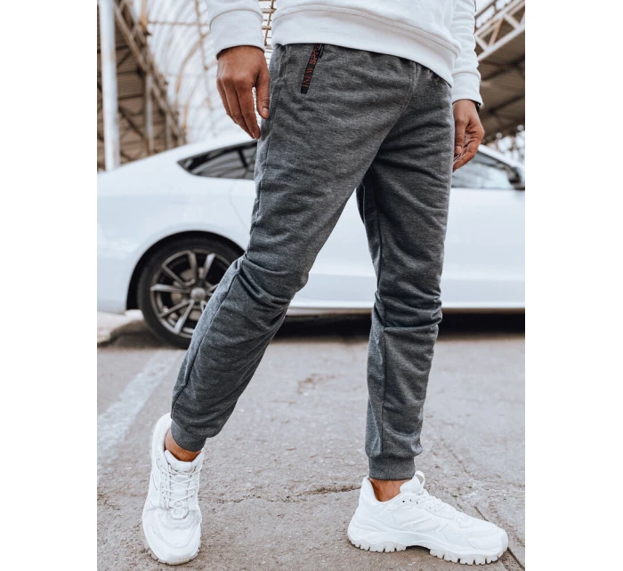 Pánské světle šedé teplákové kalhoty Dstreet model 21975808 - FashionStreet