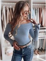 Dámská halenka s odhalenými rameny modrá Dstreet model 21985577 - FashionStreet