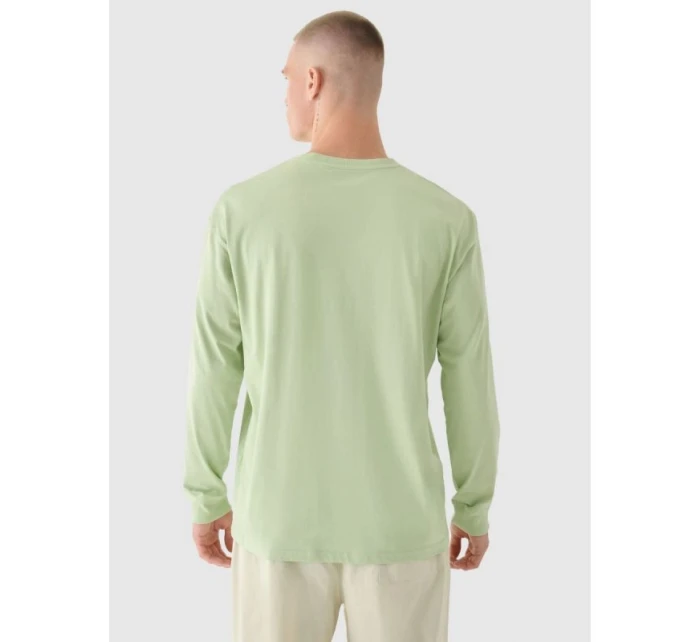 Pánské tričko oversize s potiskem a dlouhým rukávem model 21893082 - 4F Pánské tričko oversize s potiskem a dlouhým rukávem model 21893082 - 4F