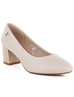 Sergio Leone béžové dámske lodičky na podpätku PB404