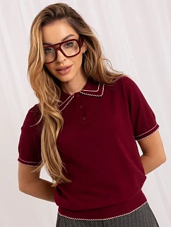 Sweter IR SW model 22296829 bordowy - FPrice