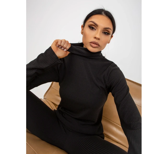 Dámská halenka LK BZ model 18265549 černá - FPrice Dámská halenka LK BZ model 18265549 černá - FPrice