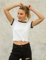 Tričko RV BZ 5234.11P biela a čierna