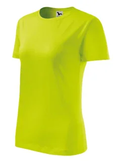 Klasické nové tričko dámske limetkové