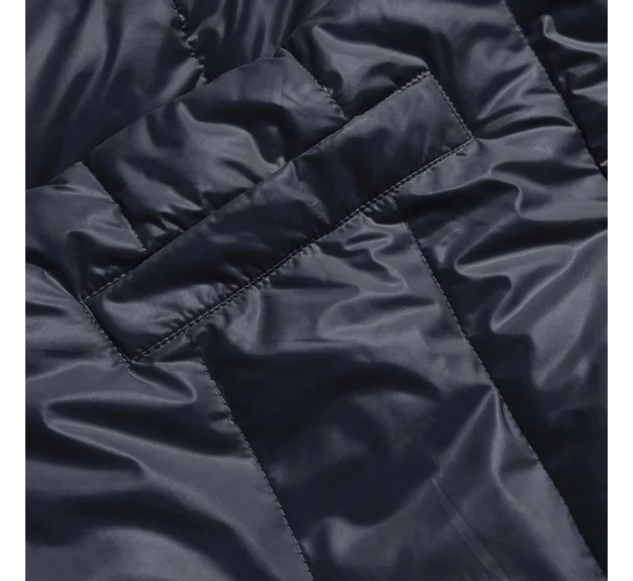 Tmavomodrá dámska zimná bunda (TY041-2)