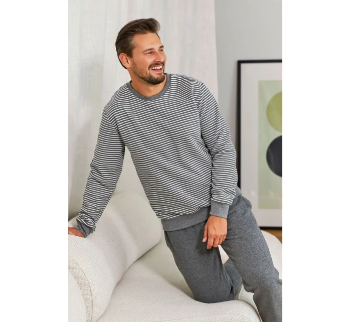 Pánské pyžamo model 21398108 dark grey - Doctornap Pánské pyžamo model 21398108 dark grey - Doctornap