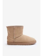 Śniegowce Damskie Cross Jeans MM2R4023C Beżowe Śniegowce Damskie Cross Jeans MM2R4023C Beżowe