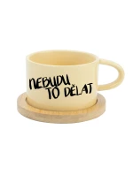 NEBUDU TO DĚLAT - žlutý hrníček makronka 200 ml NEBUDU TO DĚLAT - žlutý hrníček makronka 200 ml