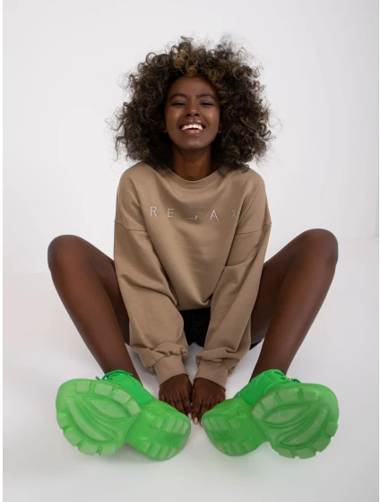 Dámská mikina EM BL model 17404323 světle hnědá - FPrice