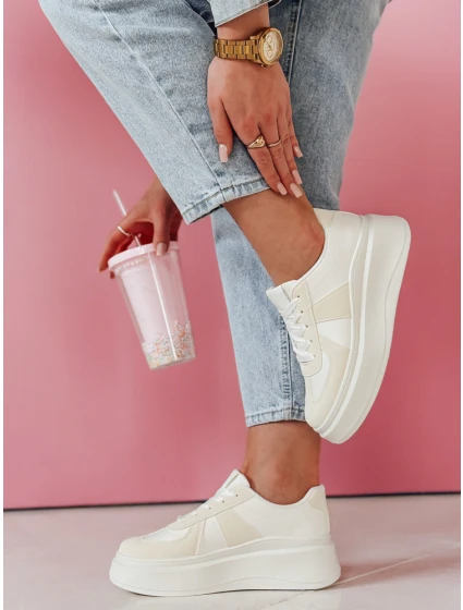 Dámské tenisky na platformě white Dstreet model 21987695 - FashionStreet