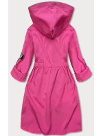 Ružový tenký asymetrický dámsky prehoz cez oblečenie (B8117-83)