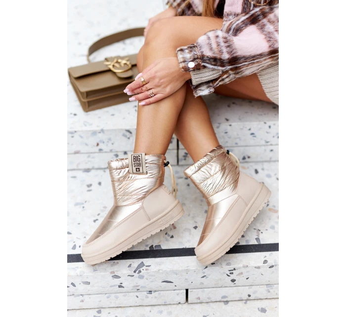 Damskie Śniegowce Big Star II274121 Beżowe Damskie Śniegowce Big Star II274121 Beżowe