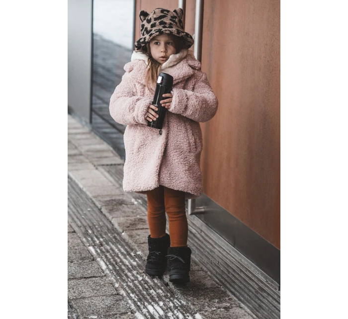 Ciepłe Botki Śniegowce Dziecięce Wiązane Czarne Asija Ciepłe Botki Śniegowce Dziecięce Wiązane Czarne Asija