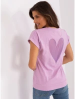 Bluzka RV BZ model 18738483 jasny fioletowy - FPrice Bluzka RV BZ model 18738483 jasny fioletowy - FPrice