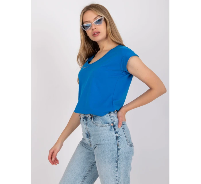 Tričko RV TS model 17047378 tmavě modrá - FPrice Tričko RV TS model 17047378 tmavě modrá - FPrice