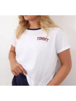 Dámske pyžamo League UW0UW03217 - 0SR - Biela - Tommy Hilfiger Dámske pyžamo League UW0UW03217 - 0SR - Biela - Tommy Hilfiger