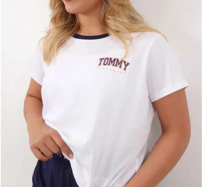 Dámske pyžamo League UW0UW03217 - 0SR - Biela - Tommy Hilfiger Dámske pyžamo League UW0UW03217 - 0SR - Biela - Tommy Hilfiger