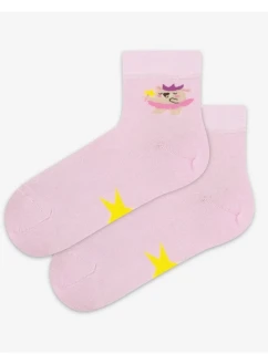 TENKÉ PONOŽKY BARVA 0-2 ROKY DÍVKY PERLEŤOVĚ RŮŽOVÁ 15/17