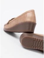 Pohodlné hnedé dámske topánky na klinoch Pohodlné hnedé dámske topánky na klinoch