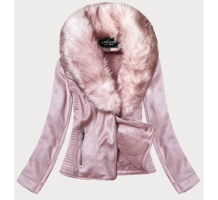 DAMSKA Z FUTERKIEM RÓŻ model 21241810 - Libland DAMSKA Z FUTERKIEM RÓŻ model 21241810 - Libland