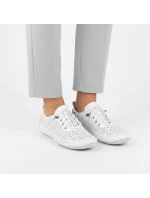 Skórzane damskie białe model 22026005 - T.Sokolski