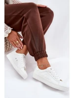 Nízké Dámské Tenisky Z Eko Kůže Big Star model 21686486 Bílé - Big Star Shoes Nízké Dámské Tenisky Z Eko Kůže Big Star model 21686486 Bílé - Big Star Shoes