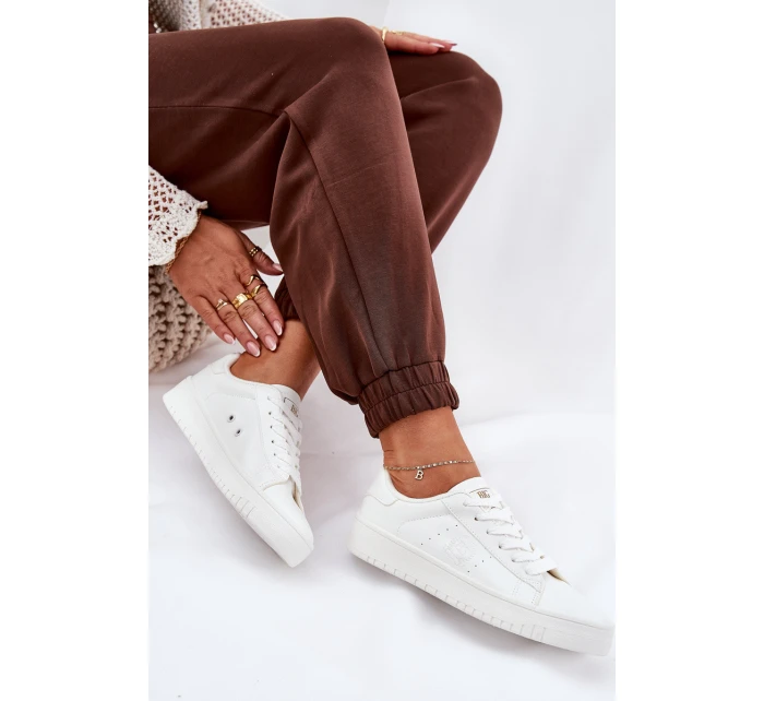 Nízké Dámské Tenisky Z Eko Kůže Big Star model 21686486 Bílé - Big Star Shoes Nízké Dámské Tenisky Z Eko Kůže Big Star model 21686486 Bílé - Big Star Shoes