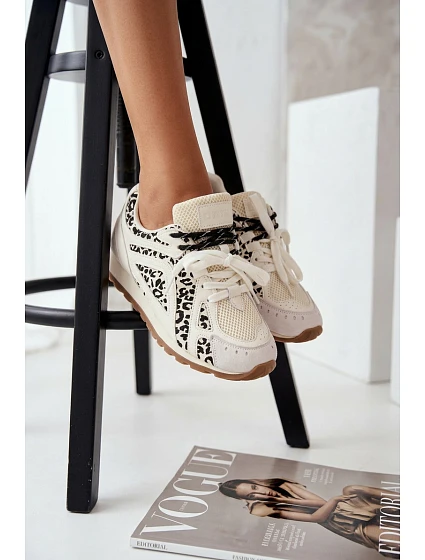 Kožené Semišové Dámské Tenisky Big Star model 22074797 Bílé - Big Star Shoes