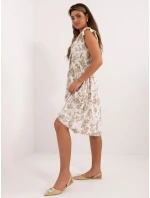 Šaty DHJ SK 5095.21 biele béžové