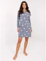 DU KN nočná košeľa FP 100.26 tmavomodrá