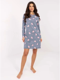 DU KN nočná košeľa FP 100.26 tmavomodrá