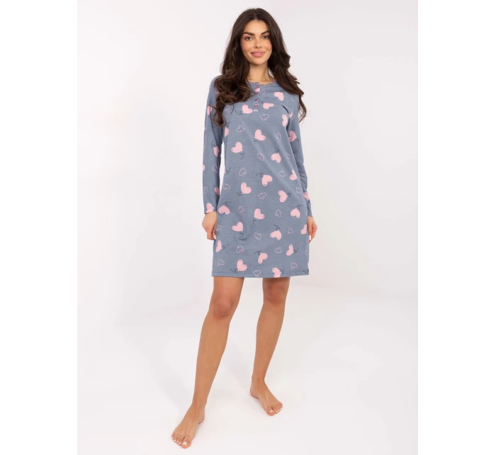 DU KN nočná košeľa FP 100.26 tmavomodrá